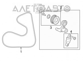 Roleta tensorului curelei de transmisie pentru Honda Accord 13-17 2.4