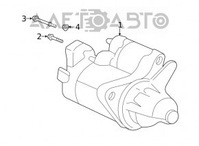 Стартер Honda Civic X FC 16-21 2.0 АКПП