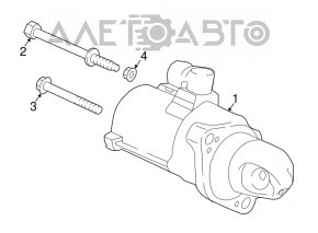 Стартер Honda Accord 18-22 2.0T, hybrid