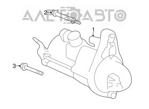 Starter Acura ILX 13-15 cutie de viteze automata pentru piese, care trebuie inlocuită.