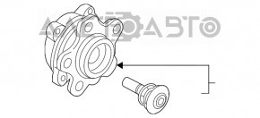 Ступица передняя правая BMW X3 G01 18-22 AWD