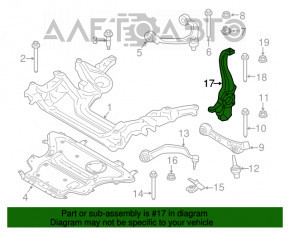 Capacul frontal stânga BMW 5 G30 17-23 AWD