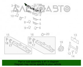 Emblema cu inscripția VOLVO pe ușa portbagajului Volvo XC90 16-22