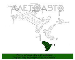 Capacul frontal dreapta BMW X1 F48 16-22 Standard