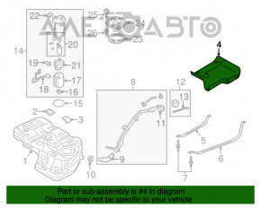 Защита топливного бака Hyundai Santa FE 19-20 2.4