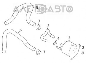 Radiator de ulei pentru cutia de viteze automata a Subaru Outback 20-