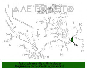 Motorul de spălare a farurilor Volvo XC90 16-22