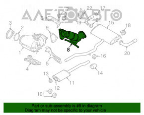 Tubul de admisie Volvo XC90 16-22 T5, T6