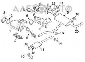 Tubul de admisie Volvo XC90 16-22 T5, T6