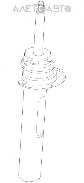 Amortizorul din față dreapta pentru BMW X1 F48 16-22, nou, original OEM.