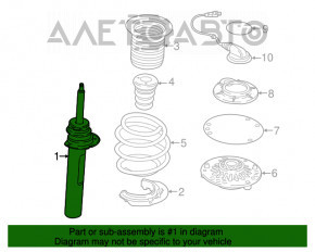 Amortizorul din față dreapta pentru BMW X1 F48 16-22, nou, original OEM.