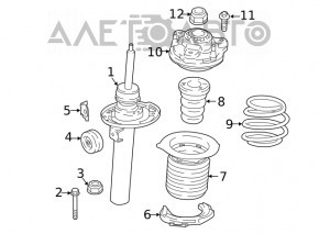 Амортизатор передний левый BMW X3 G01 18- BILSTEIN