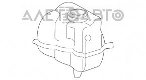 Rezervor de expansiune pentru răcirea Volvo XC90 16-22 cu capac