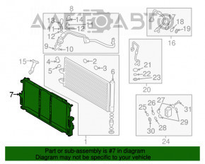 Suport cadru radiator Volvo XC90 16-22