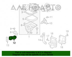 Receptor de aer Volvo XC90 16-22 tip 1