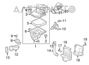 Receptor de aer Volvo XC90 16-22 tip 1