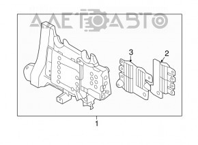 Placa de distribuție a bateriei Volvo XC90 16-22