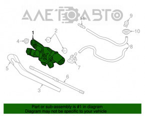 Trapezul de curățare cu motor spate pentru Volvo XC90 16-22