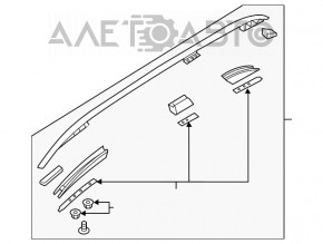 Рейлинги продольные Volvo XC90 16-22 хром