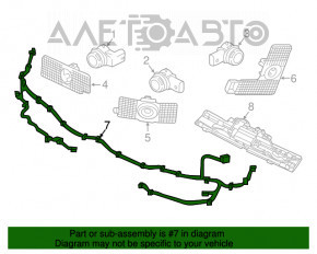 Montajul bumperului din spate pentru Volvo XC90 16-22 cu senzori de parcare