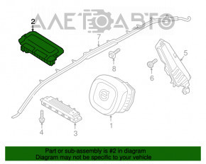 Подушка безопасности airbag пассажирская в торпеде Volvo XC90 16-22