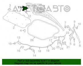 Capota de blocare a capotei stânga Volvo XC90 16-22