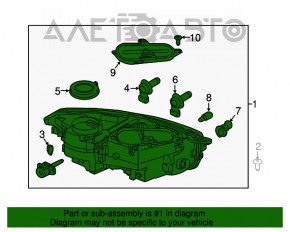 Far stânga față Volvo XC90 16 halogen