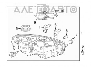 Far stânga față Volvo XC90 16 halogen