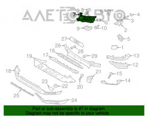 Крепление переднего бампера левое внутреннее Volvo XC90 16-22 OEM