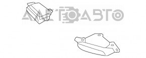 Capacul de evacuare stânga Volvo XC90 16-22 pe bara, crom