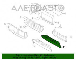 Jaluzele deflectorului radiatorului Volvo XC90 16-22 jos