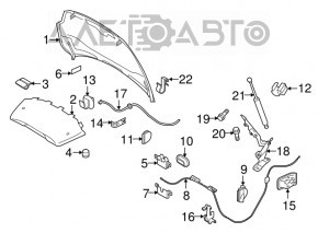 Blocare capota Volvo XC60 10-17 nou original OEM