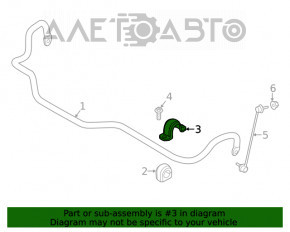 Скоба крепления переднего стабилизатора левая BMW X3 G01 18-