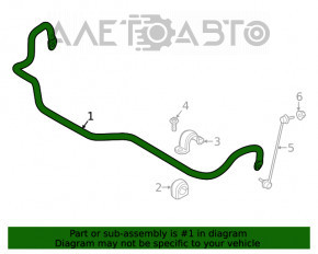 Stabilizatorul frontal pentru BMW X3 G01 18- s39