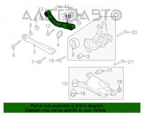 Maneta transversală superioară spate stânga Volvo XC90 16-22 nouă OEM originală