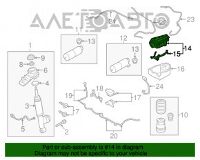 Compresorul suspensiei pneumatice Volvo XC90 16-22