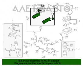 Receptorul suspensiei pneumatice dreapta pentru Volvo XC90 16-22