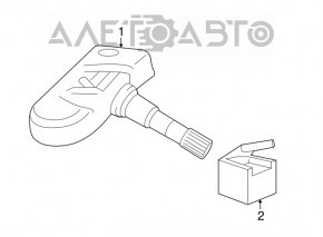 Senzor presiune roata Volvo XC90 16-22 nou original OEM