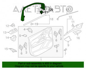 Capac usa interioara fata stanga Volvo XC90 16-22 zgariata.