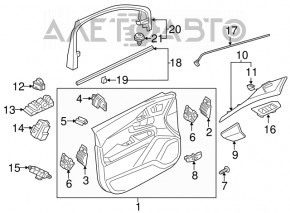 Capac usa interioara fata stanga Volvo XC90 16-22