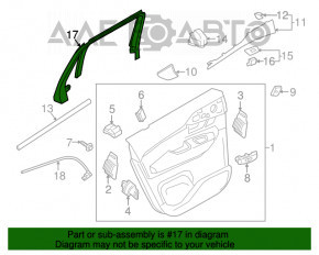 Capac usa interioara spate stanga Volvo XC90 16-22