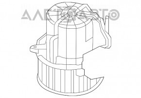 Motorul ventilatorului de încălzire a treia rând Volvo XC90 16-22