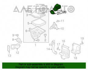 Воздуховод от фильтра Volvo XC90 16-22 T6