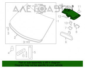 Накладка камеры внутрисалонная Volvo XC90 16-22