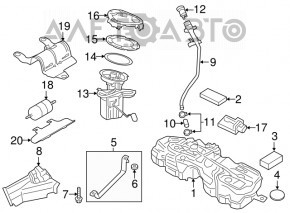 Топливный насос бензонасос Volvo XC90 16-22 T5, T6