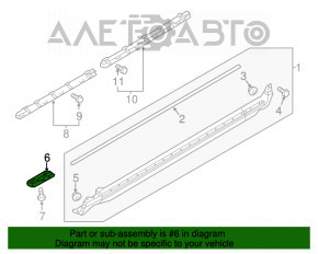 Кронштейн порога правый Volvo XC90 16-22