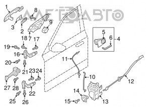 Capac maner usa spate dreapta Volvo XC90 16-22