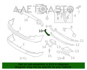 Moldura bara spate stânga Volvo XC90 16-19 crom nou OEM original