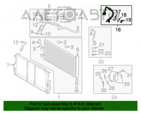 Трубка кондиционера компрессор-печка 3 ряд Volvo XC90 16-22