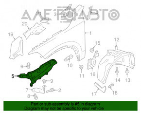 Suport aripi frontal stânga superior Volvo XC90 16-22